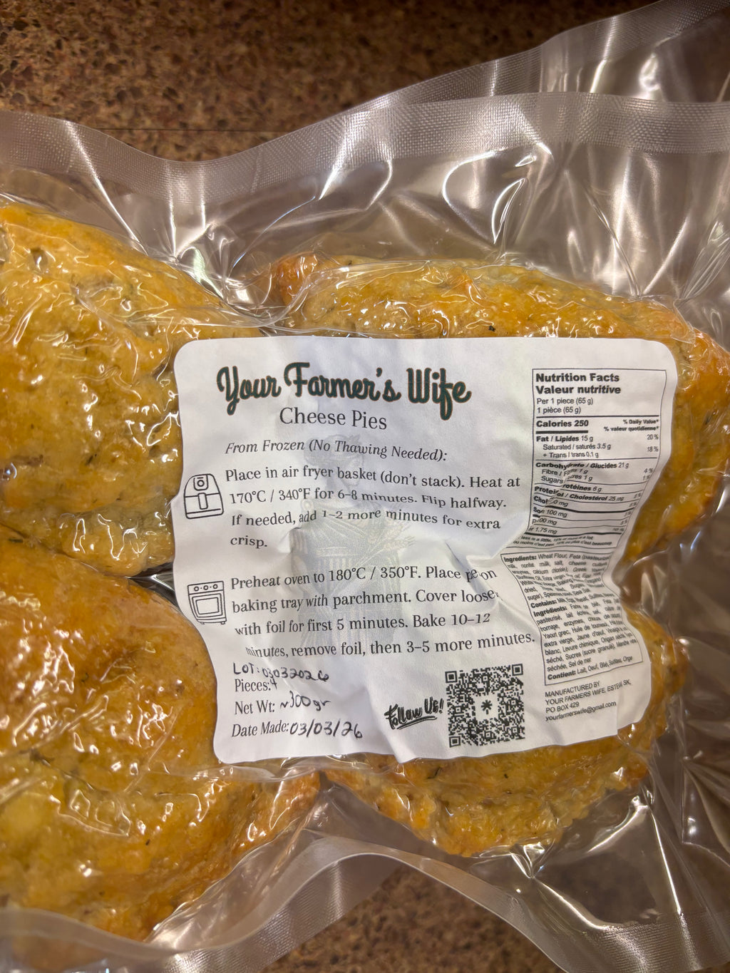 Cheese Pies (Frozen)